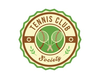 Modern spor rozet Logo - Tenis