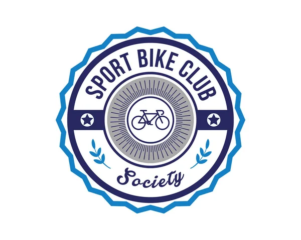 Modern spor Logo - Rozet Bisiklete binme — Stok Vektör