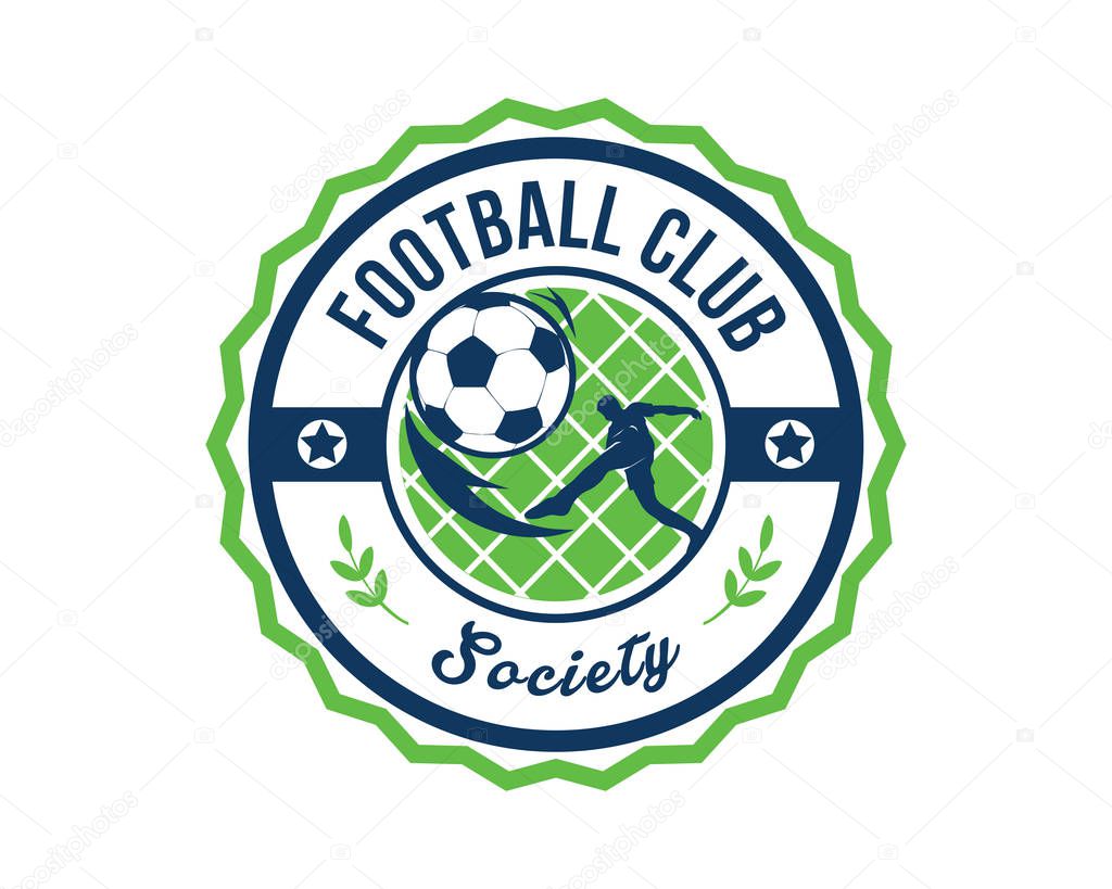 Modern vector football badge logo