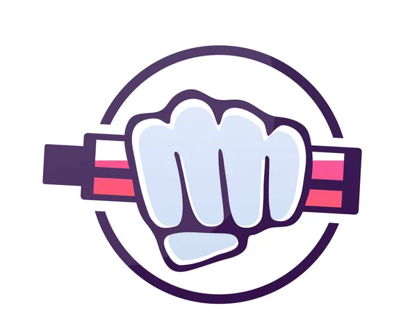 Logo moderno del logo dell'emblema del vaporizzatore di sigaretta del succo rosa — Vettoriale Stock