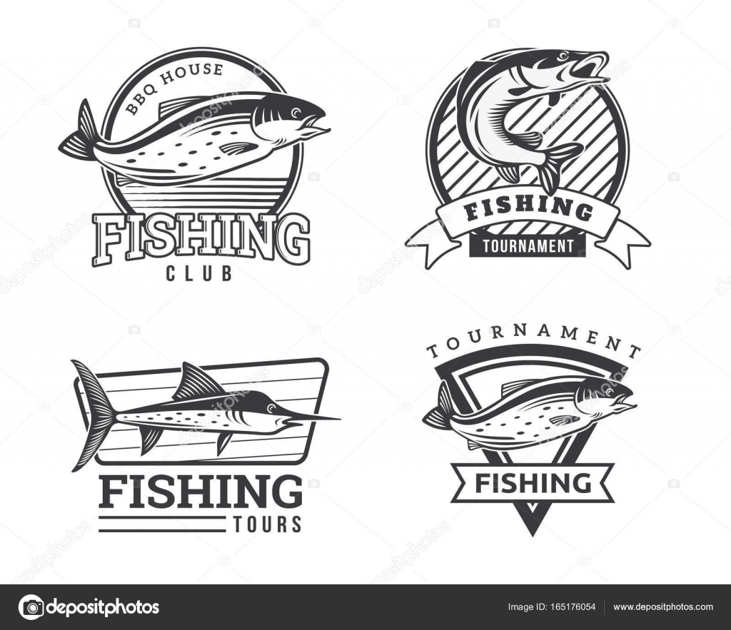 Modern Summer Fishing Logo Badge Illustration Stock Vector by  ©naulicreative 165176054