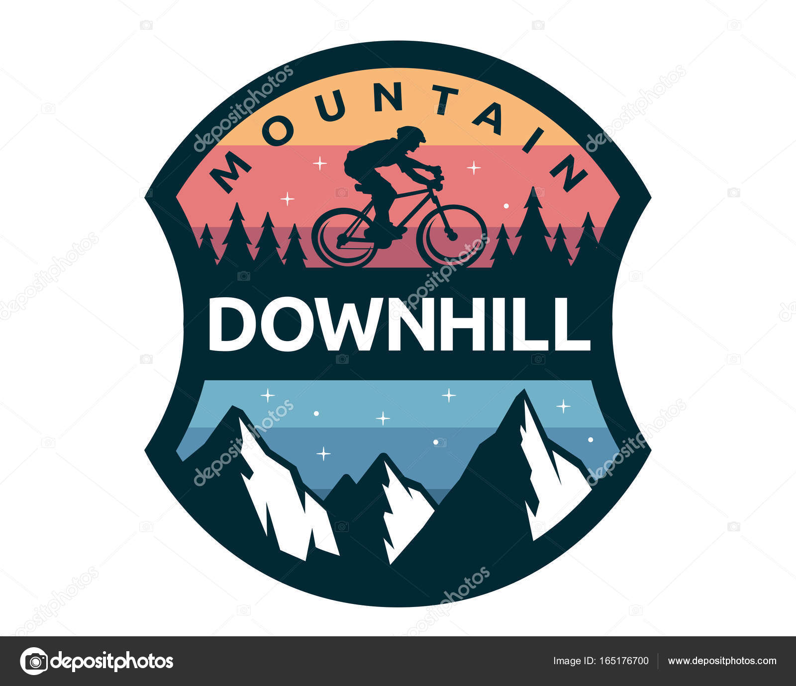 logo downhill bike