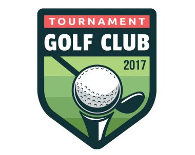 Modern Golf rozet Logo illüstrasyon
