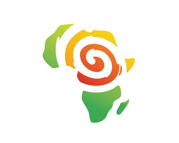 Logo Moderno Abstracto África Para Empresas Fundaciones — Vector de stock