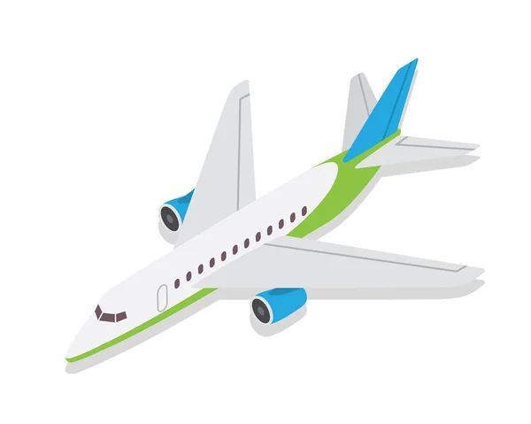 Moderne Isometrische Darstellung Des Lufttransports Frontansicht Privater Geschäftsflugzeuge — Stockvektor