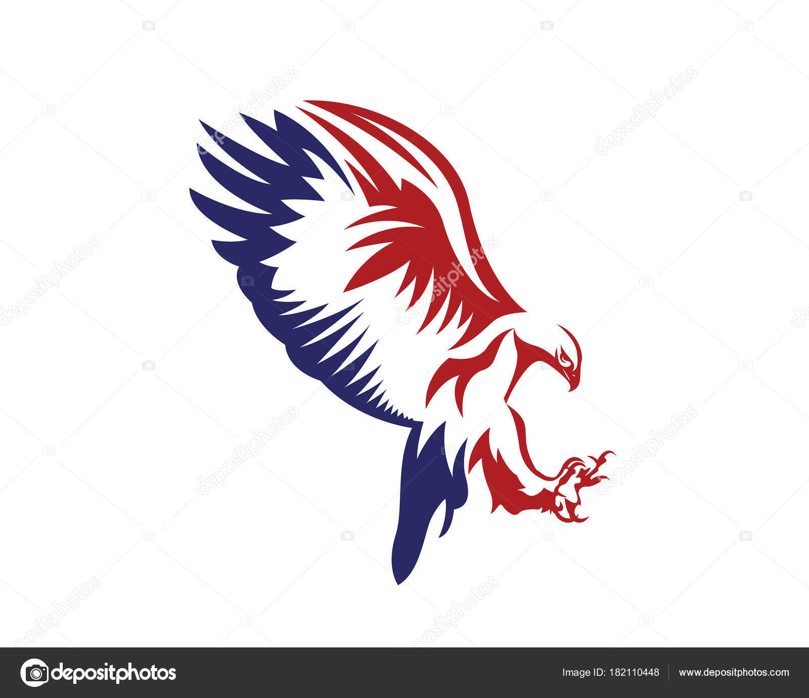 Download American Patriotic Eagle Special Force Logo — Stock Vector ...