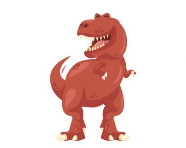 Eski sevimli neşeli Tyrannosaurus Rex illüstrasyon karakter, çocuk ürün için uygun, baskı, Logo, oyun varlık ve diğer çocuklarla ilgili fırsat.
