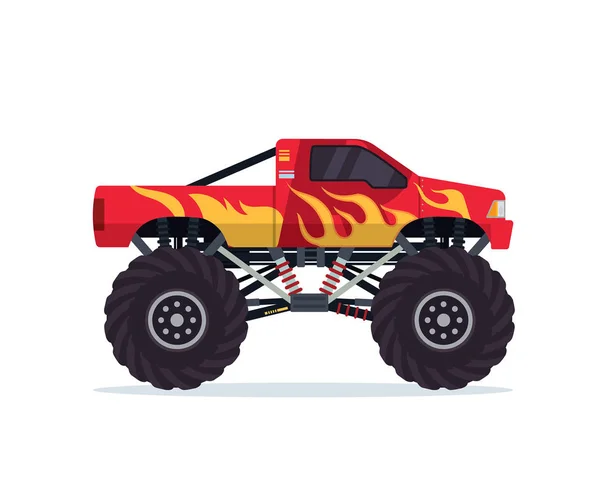 Vektor Tecknad Monstertruck — Stock vektor