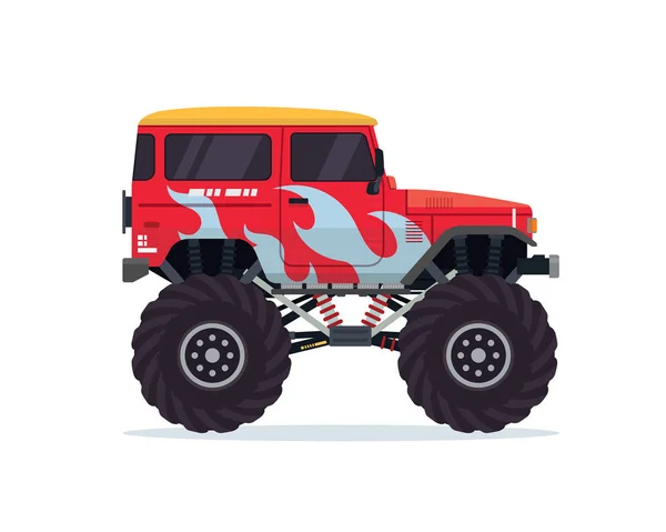 Vektor Tecknad Monstertruck — Stock vektor