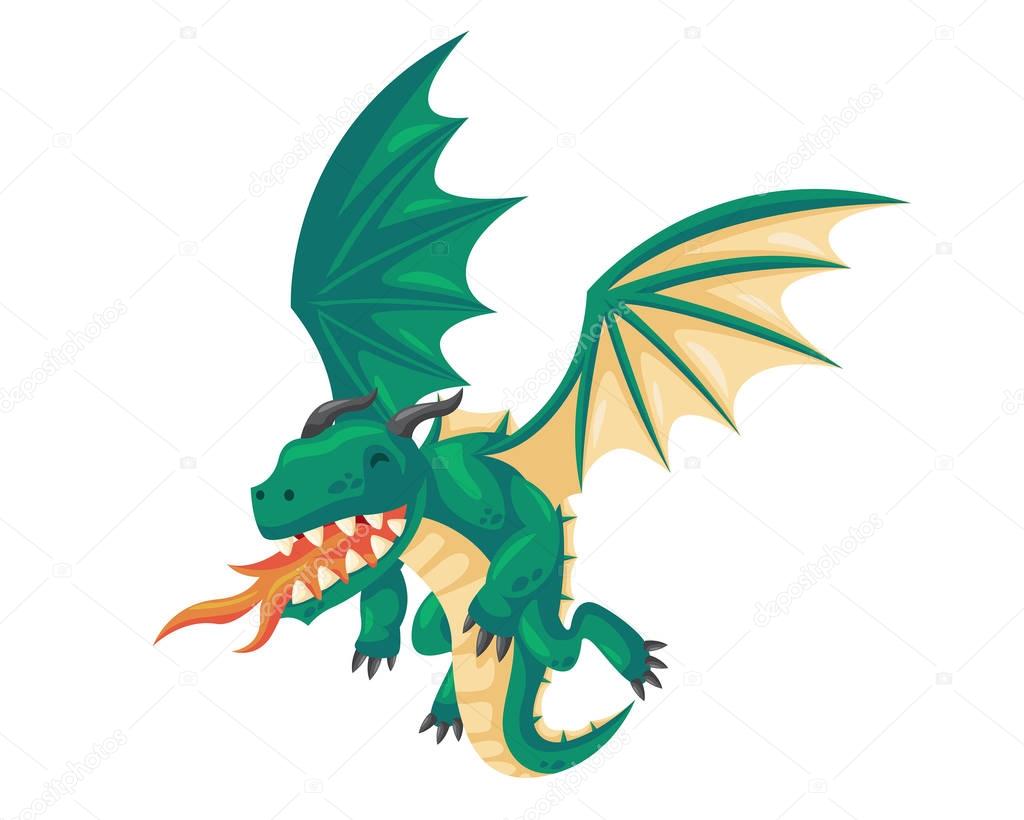 Ancient Cute Dragon Illustration Character, Suitable for Children Product, Print, Logo, Game Asset, And Other Children Related Occasion.