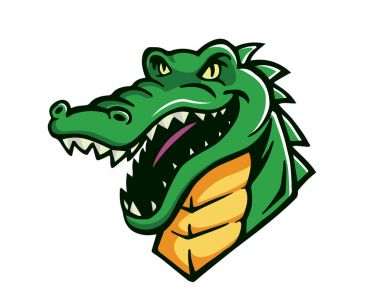 Liderlik hayvan Logo - güvenilir timsah karakter
