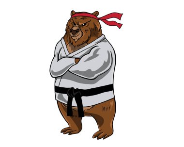 Mesleki karakter - Karate Sensei ayı