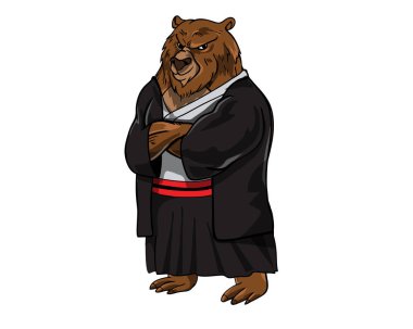 Mesleki karakter - samuray kahraman ayı