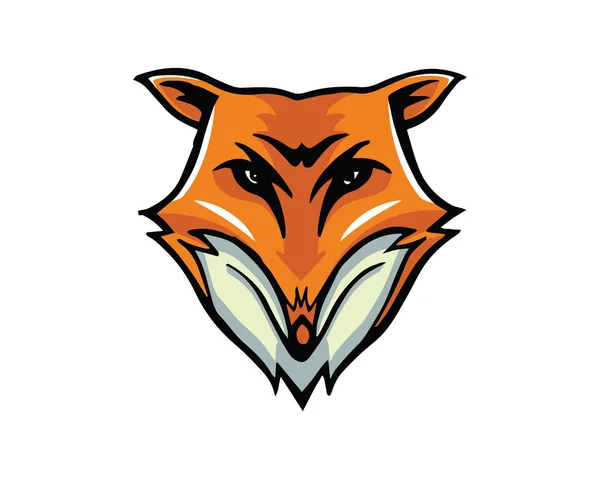 Logo Animal Leadership Caractère Renard Intelligent — Image vectorielle