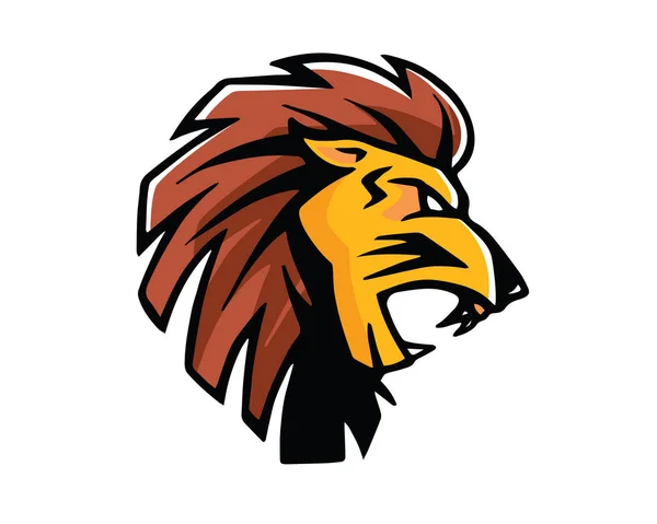 Leadership Animal Logo Carismatico Personaggio Leone — Vettoriale Stock