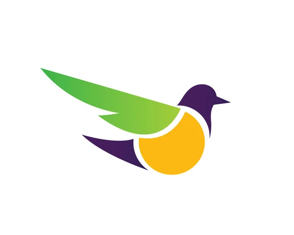 Logo Nowoczesny Ptak Ptak Symbol — Wektor stockowy