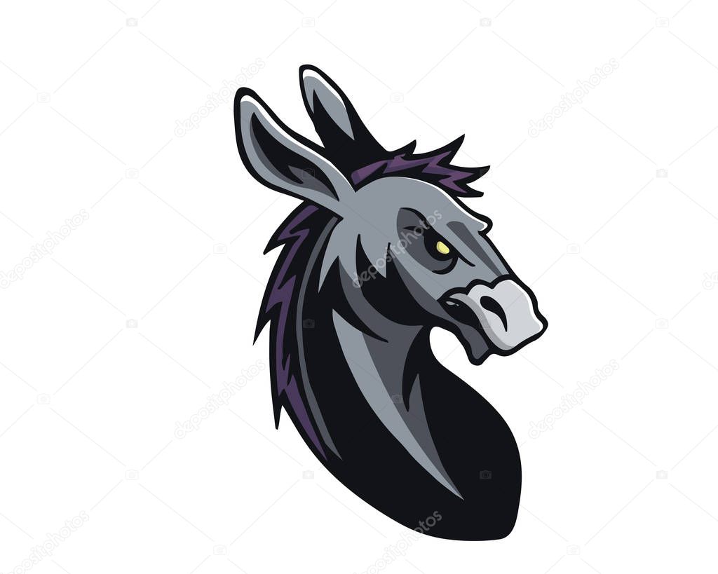 Leadership Animal Logo - Brave Donkey Character