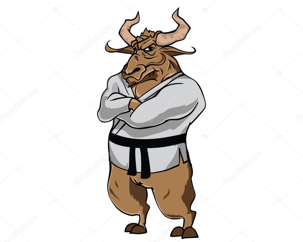 Bull Character - Sensei illustration