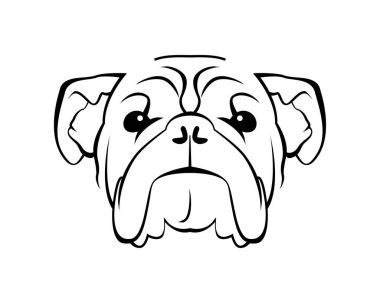 Köpek doğurmak hat sanat Logo - buldozer