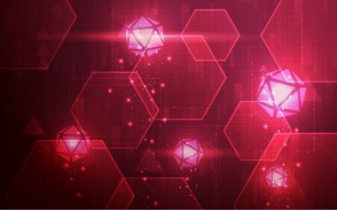 Soyut teknoloji arka plan illüstrasyon Banner arka plan, yazdırma zemin, sosyal medya için uygun ve diğer teknoloji ilgili Tema