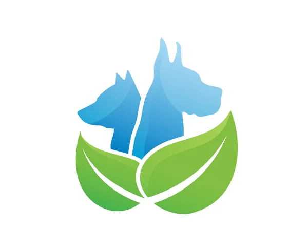 Logotipo Animal Estimação Moderno Pet Nature Therapy — Vetor de Stock