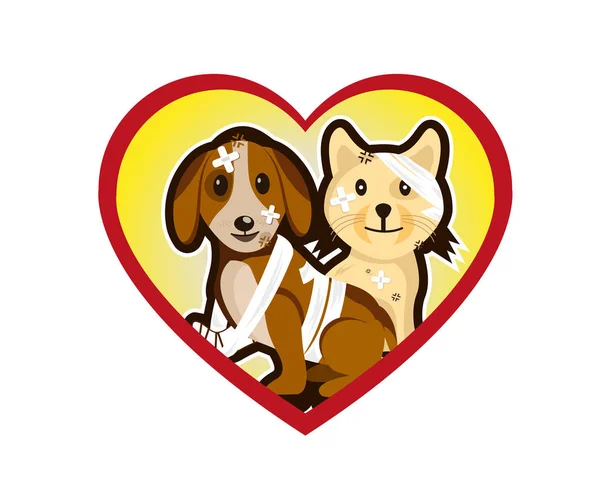 Logotipo Animal Estimação Moderno Pet Hospital — Vetor de Stock