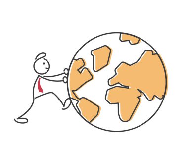 Yaratıcı iş stratejisi çöp adam illüstrasyon kavramı - Go genel ipuçları