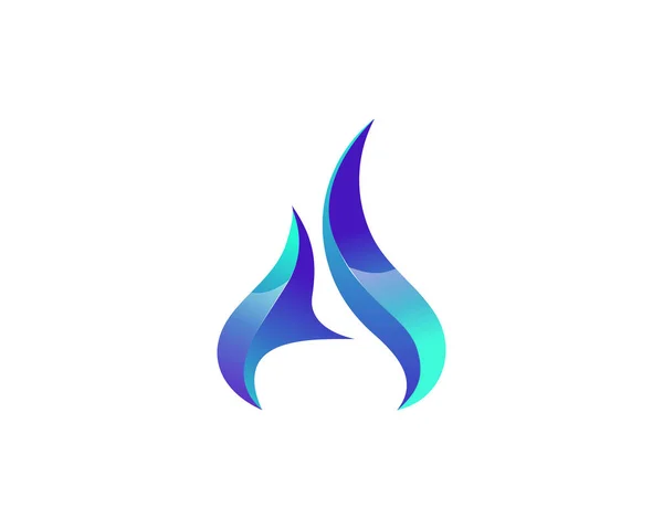 Modern Elegant Ice Flame Alphabet Symbol Suitable Technology Logo Infographics - Stok Vektor