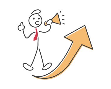 Yaratıcı iş strateji ipuçları çöp adam illüstrasyon kavramı 