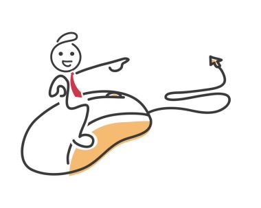 Yaratıcı E-Ticaret İş İpuçları çöp adam illüstrasyon kavramı - duyarlı ve en son teknoloji eğilim ile güncelleştirilmiş olması