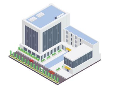 Modern ofis izometrik, diyagramları, Infographics, illüstrasyon ve diğer grafik için uygun varlıkları ile ilgili