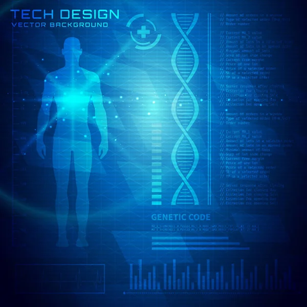 Illustrazione Astratta Del Fondo Della Tecnologia Adatto Sfondo Banner Sfondo — Vettoriale Stock