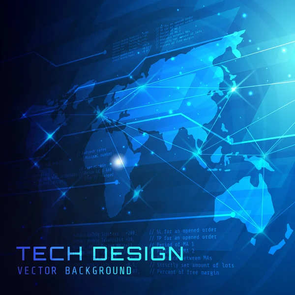 Abstract Technology Background Illustration Adequado Para Fundo Banner Fundo Impressão — Vetor de Stock