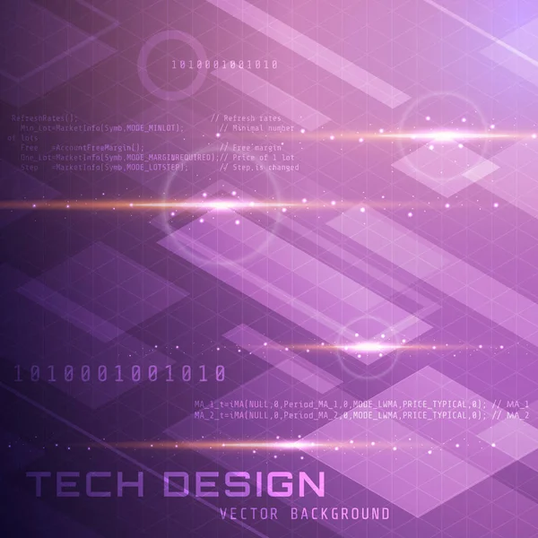 Ilustración Fondo Tecnología Abstracta Adecuada Para Fondo Banner Fondo Impresión — Vector de stock