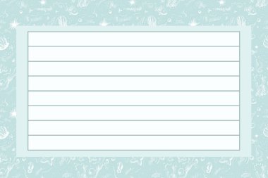 Deniz Temalar, var olan boş bir alanı içeren bir sayfa