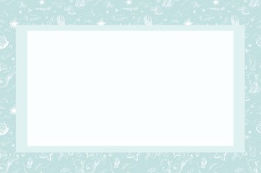 Dekoratif çerçeve ile metin için şablon