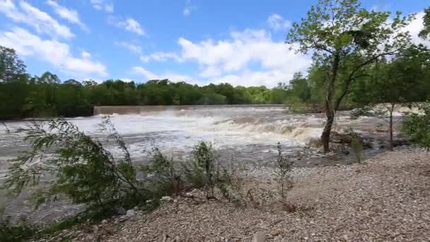 Grand Falls Καταρράκτη Joplin Μισσούρι — Αρχείο Βίντεο