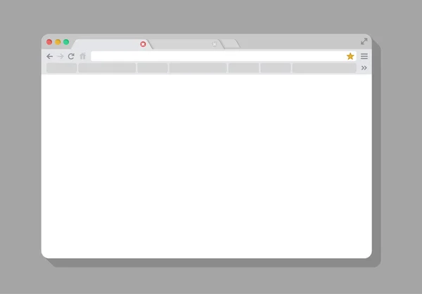 Web Ventana simple del navegador con marcador — Archivo Imágenes Vectoriales