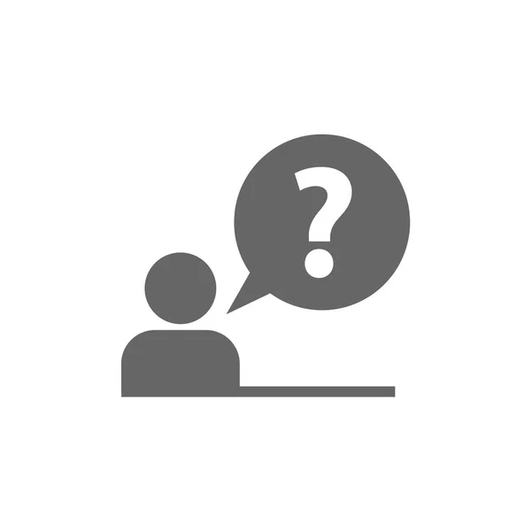 Pictogram Van Het Vraagteken Faq Pictogram Uitwisseling Thema Informatiepictogram Vector — Stockvector