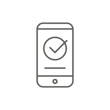 Vektör onay işareti mobil simgeler. Web ve mobil uygulamalar için düz simgeler.