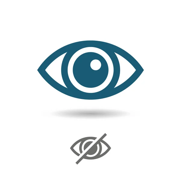Ícone Ocular Visível Símbolo Invisibilidade Vetor Eps — Vetor de Stock
