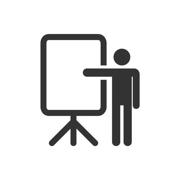 Training Presentation Education Icon Vector Illustration — Stock Vector
