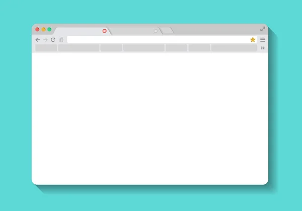 Flache Leere Browserfenster Für Verschiedene Geräte Vektor Computer Tablet Telefon — Stockvektor