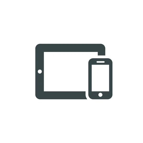 Pictogrammen Van Het Apparaat Smartphone Tablet Vectorillustratie Van Responsive Webdesign — Stockvector