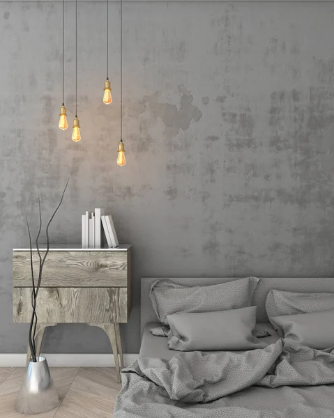 poster çerçevesi modern iç arka plan, 3d resim, 3d render kadar alay