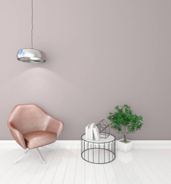 Sununuzu, açık renk, 3d render koltukları ile modern iç arka plan dalga
