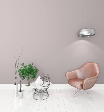 Sununuzu, açık renk, 3d render koltukları ile modern iç arka plan dalga