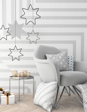 Noel iç xmas çevre, 3d render ile alay