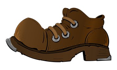 Eski sızan iş kahverengi ayakkabı bağcıklarımı ile.