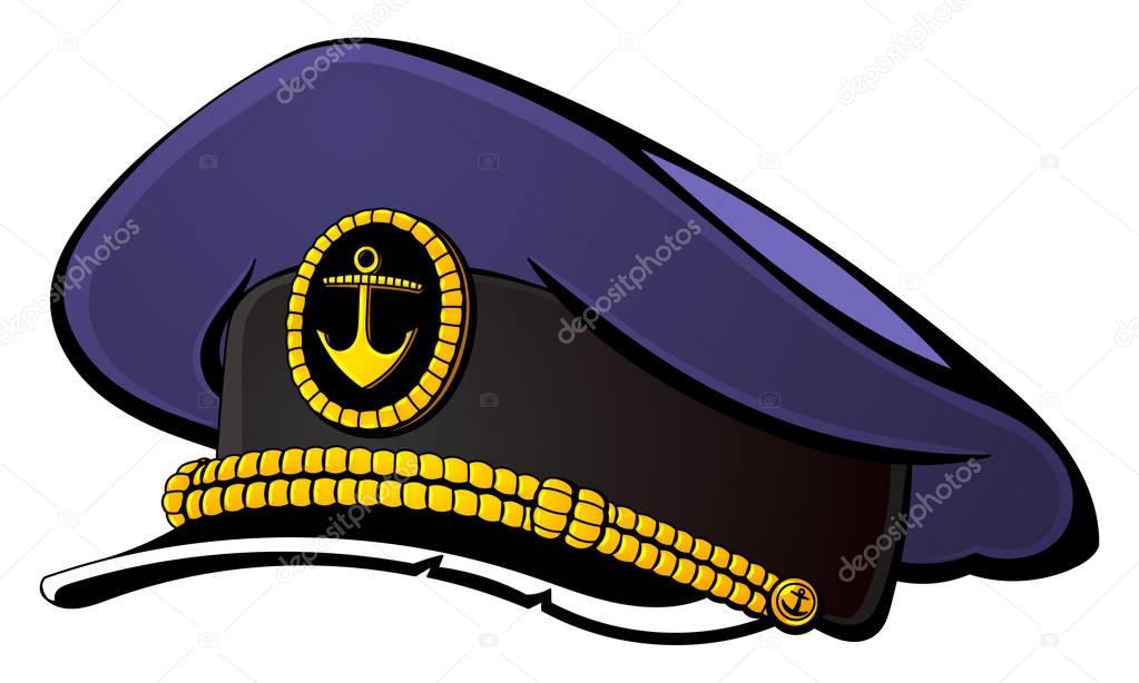 Sea captain's cap.